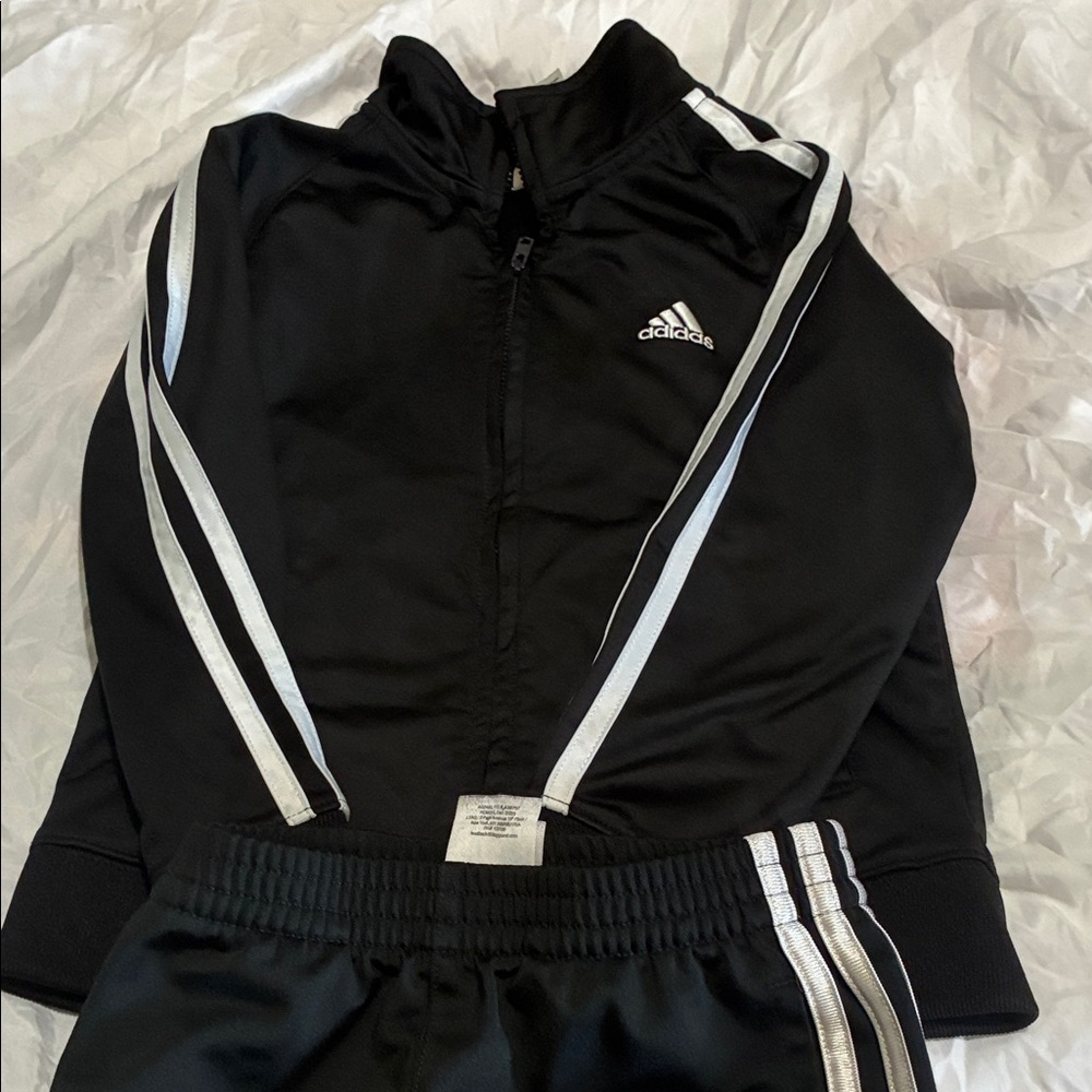 Adidas Black and White Athletic Set